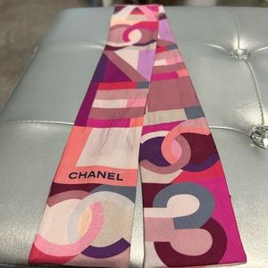 Silk Chanel Twilly Scarf